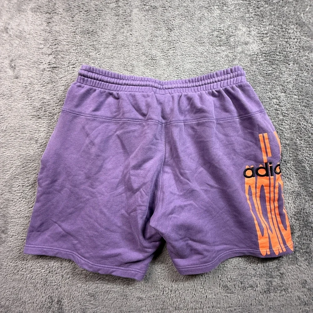 Adidas Originals Men's Tech Purple French Terry Sweat Shorts Relaxed Sz Large